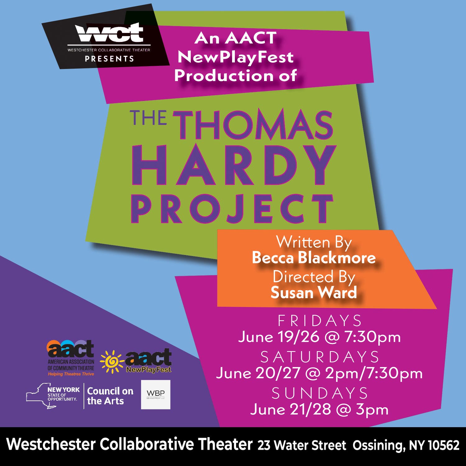 Westchester Collaborative Theater (WCT) Presents The Thomas Hardy Project