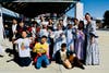 Westhoff fifth graders join games and activities of the past during 29th annual Colonial Faire on March 15. 