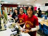 Chaparral Middle School Science Olympiad team members prepare for the Southern California State Finals.