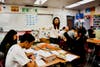 Diamond Bar High School teacher Esther Cho works with English Learners on March 27.