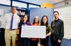 DBHS senior Rachel Wang with Principal Reuben Jones, and teachers Tanya Aparicio, Lisa Esse, Cage Morgan.