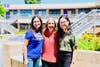 DBHS 'Personal Hero' scholarship winner senior Rachel Wang with teachers Tanya Aparicio and Lisa Esse.