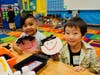 Vejar Elementary TK students cut and paste adorable portraits to mark the first day of school.
