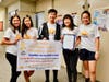 Diamond Bar High School junior Breanna Yang (holding proclamation) and fellow Sunshine Club members are raising funds and bringing awareness to fight childhood cancer. 