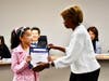 Westhoff Elementary fifth grader Denise Lee earned receives the Super Star Student Award. 