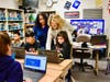 Walnut Elementary teacher Seema Bagai, at left, works with technology coach Tami Barry during Google lesson. 