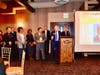 Board Members present a special award to Louie Del Real during the Cornerstone Awards Banquet. 