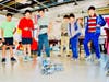 Chaparral Middle School recreational teams build, program, and battle VEX IQ robots.  