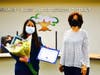 C.J. Morris Elementary parent volunteer Vivian Wuu honored with the Partner in Education Award on March 17. 
