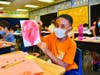 Catching Good Thoughts! Quail Summit Elementary third graders choose positive words during SEL balloon art lesson on Aug. 26. 