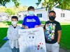 Castle Rock Elementary fifth grader Ian Jones, at center, with David List and Matthew Castillo launched an anti-bullying poster campaign on campus.
