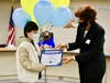 Trustees honor Collegewood Elementary fifth grader Audrey Lam with the Super Star Student Award on Oct. 20. 