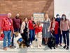 South Pointe Middle School’s administration and counselors with the Pet Prescription Team. 