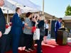 Walnut Valley USD officials pay tribute to 2022 retirees during a red carpet recognition ceremony. 