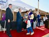 Walnut Valley USD officials pay tribute to 2022 retirees during a red carpet recognition ceremony. 