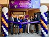 Walnut Valley USD officials mark completion of 500 Science Building at Diamond Bar High  on Sept. 21. Shown: Principal Dr. Reuben Jones, Trustees Larry Redinger, Helen Hall, Dr. Tony Torng, Cindy Ruiz, Layla Abou-Taleb,  Superintendent Dr. Robert Taylor.