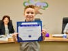 Vejar Elementary fifth grader Luke Munoz honored as Super Star Student during Sept. 21 Board Meeting. 