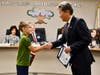 Castle Rock Elementary fourth grader Ivan Revenko receives the Super Star Student Award on October 19. 
