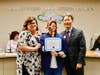 Star parent volunteer Renjielyn Gazzingan-Lu was honored with the Partner in Education Award. Staff filled in with a special tribute during her absence. 