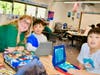 Collegewood Elementary joined the Global School Play Day with unstructured play, games, crafts, and color run on February 2. 