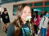 Happy Valentine’s Day! South Pointe Middle School boys pass out flowers to girls on Feb. 14. 
