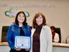 Walnut Elementary fifth grader Viviana Giannone receives the Super Star Student Award during the February 15 Board Meeting. 