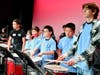 The Walnut High School Band Buddies takes the stage during rehearsal on April 12. 