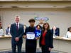 Ron Hockwalt Academies junior Frans Herrera was lauded with the Super Star Student Award during the March 15 Board of Trustees meeting. 