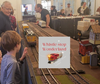 Members of the Midwest RAILS RR Club running electric trains at the History Center last Saturday. There will be Hot Chocolate parties on Dec 9 and 16 from 1-4pm: Trains will also be running in January. 