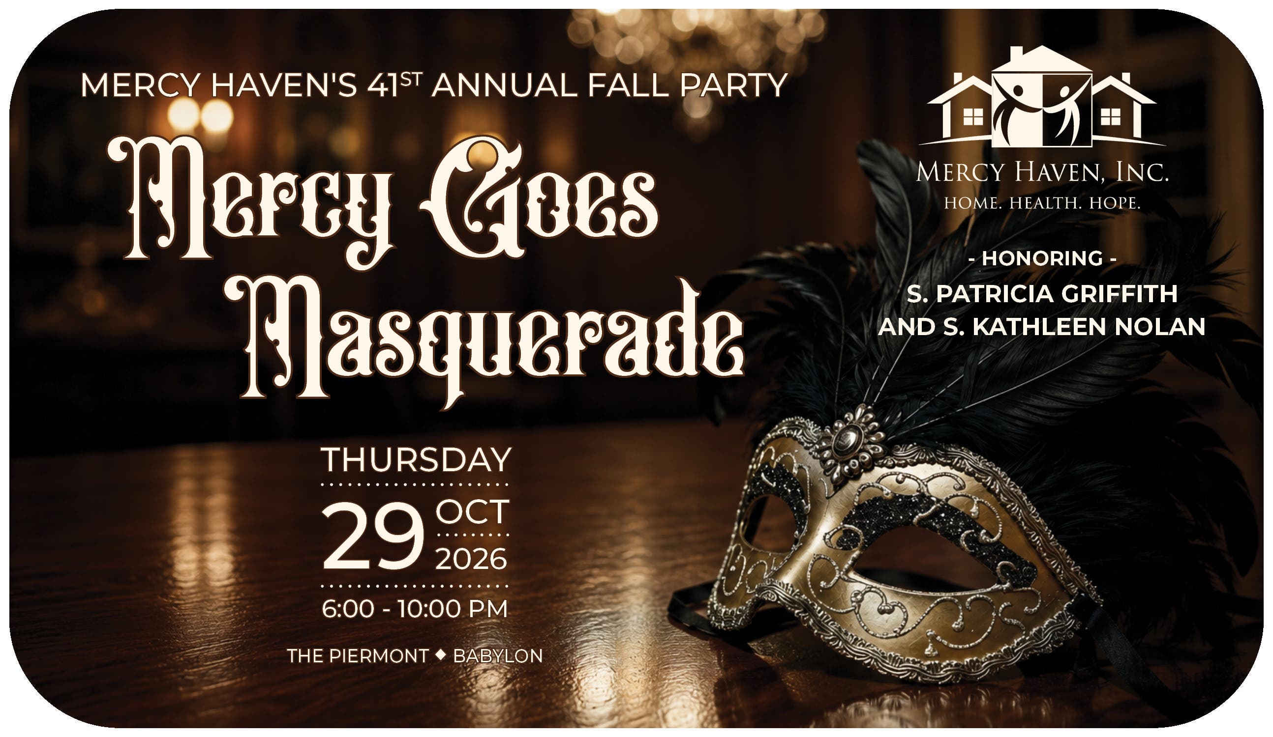 Mercy Haven's 41st Annual Fall Party - Mercy Goes Masquerade