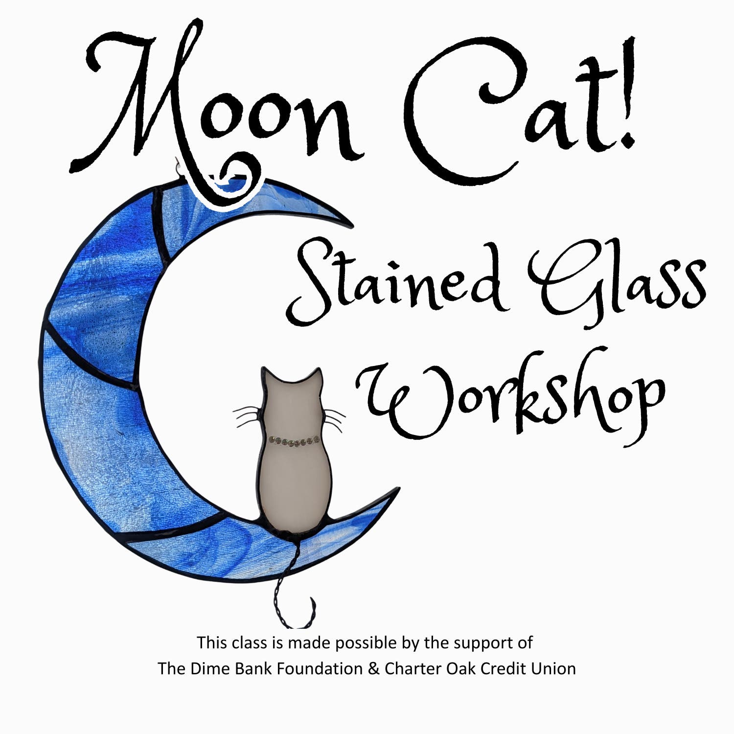Moon Cat! Stained Glass Workshop (Beginner)