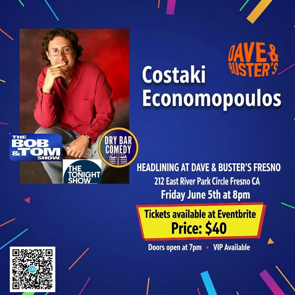 Costaki Economopolous headlines Dave & Buster's Fresno