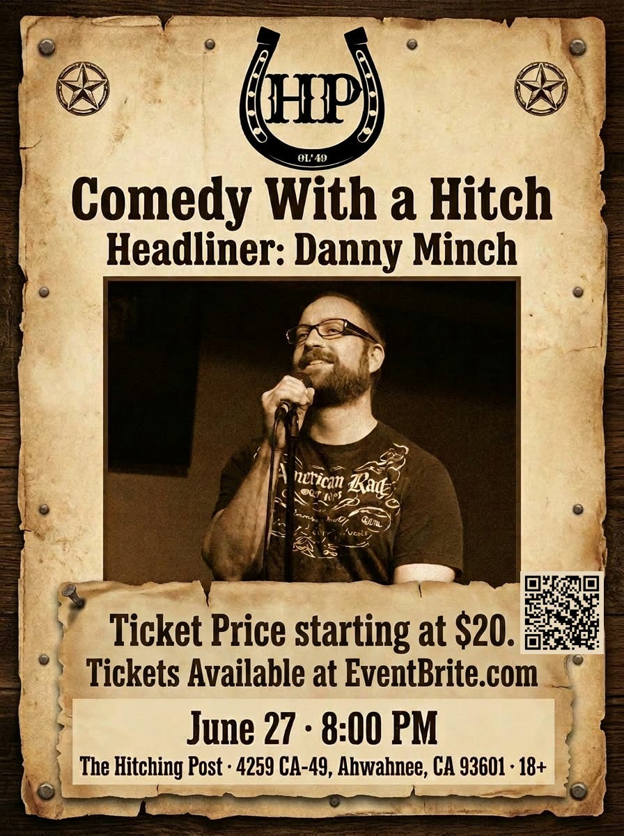 Comedy With A Hitch Headliner: Danny Minch