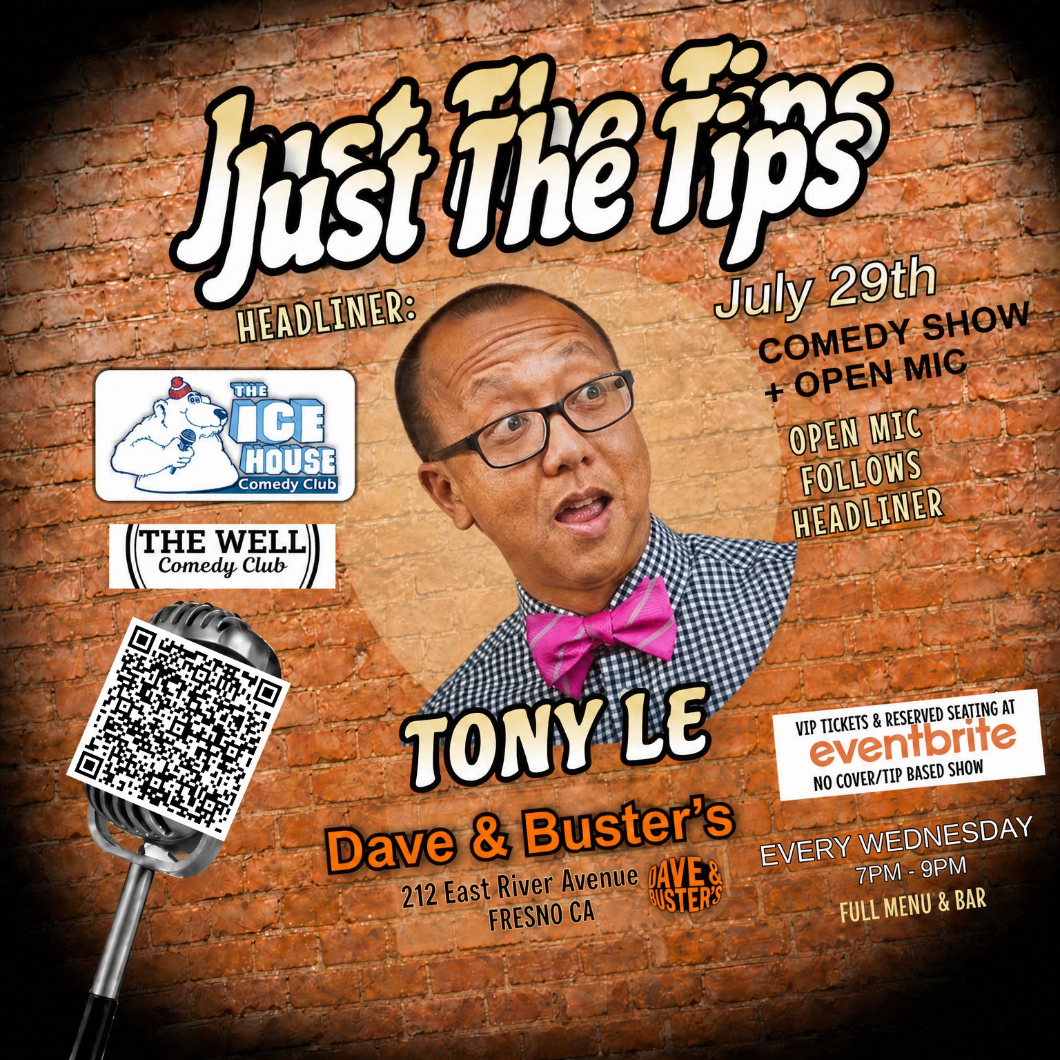 Just The Tips headlining Tony LE