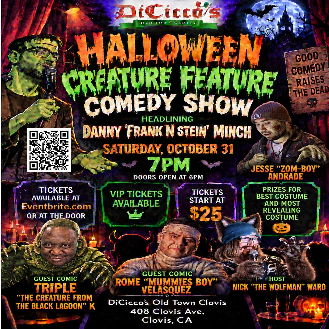 Halloween Creature Feature Comedy Night
