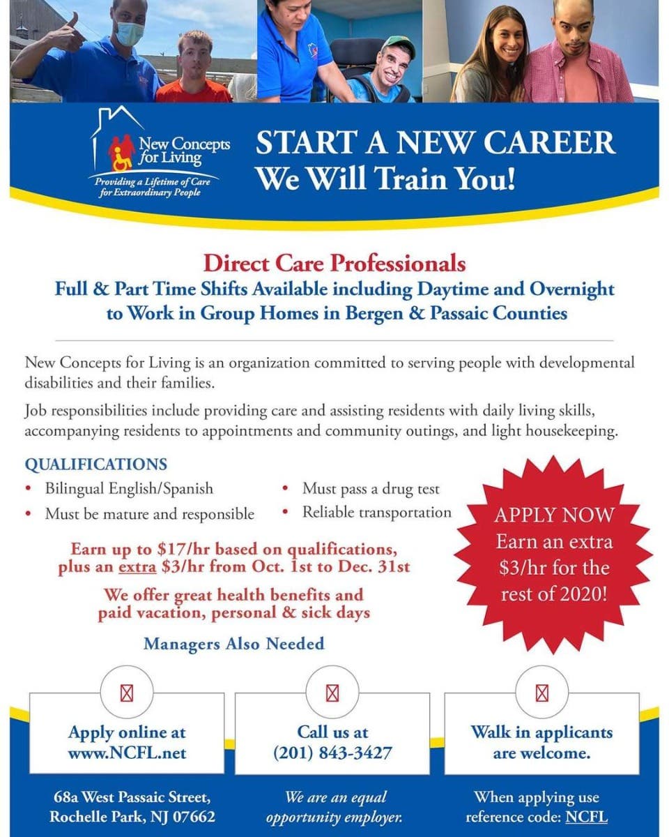 Direct Care Professionals (DSPs) Bloomfield, NJ Patch