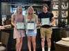 Scholarship Winners: Lauren Roth, Samantha Lavallee and Joey Cichowski