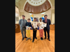 1st, 2nd and 3rd Grade Winners with Mayor Rich Smith and Milford Public Library Director Scott Brill