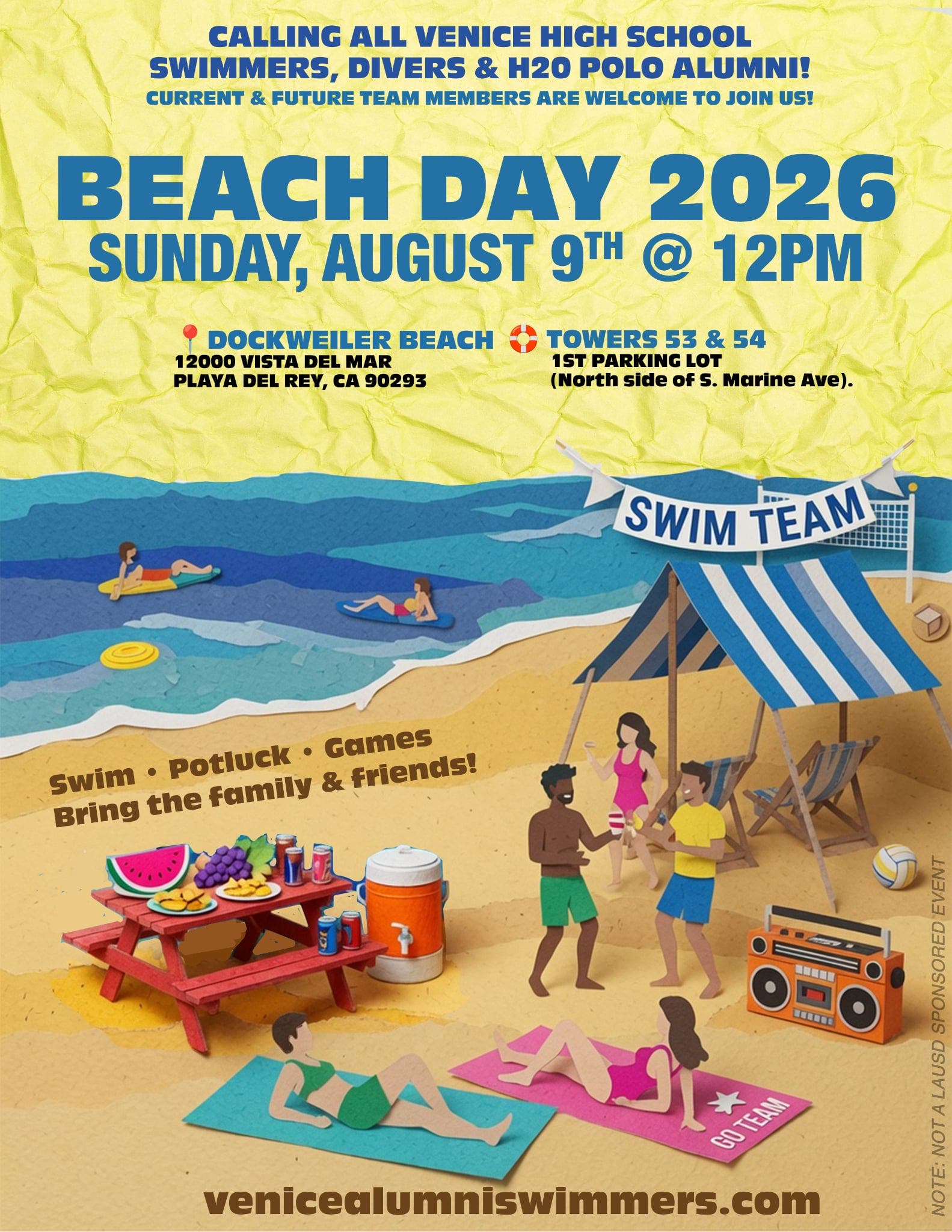 Venice HS Alumni Beach Day 2026