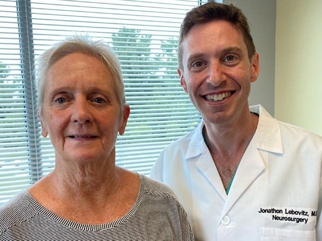 Karen Smith-Gattuso with Dr. Jonathon Lebovitz