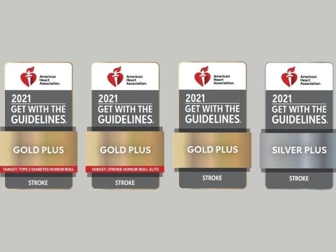 The American Heart Association/American Stroke Association awarded Nuvance Health hospitals for stroke services