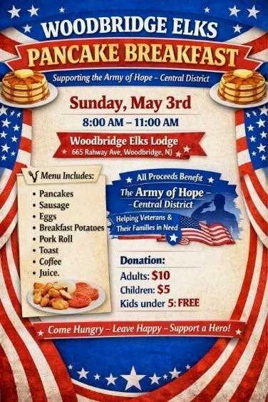 Breakfast to support Army of Hope