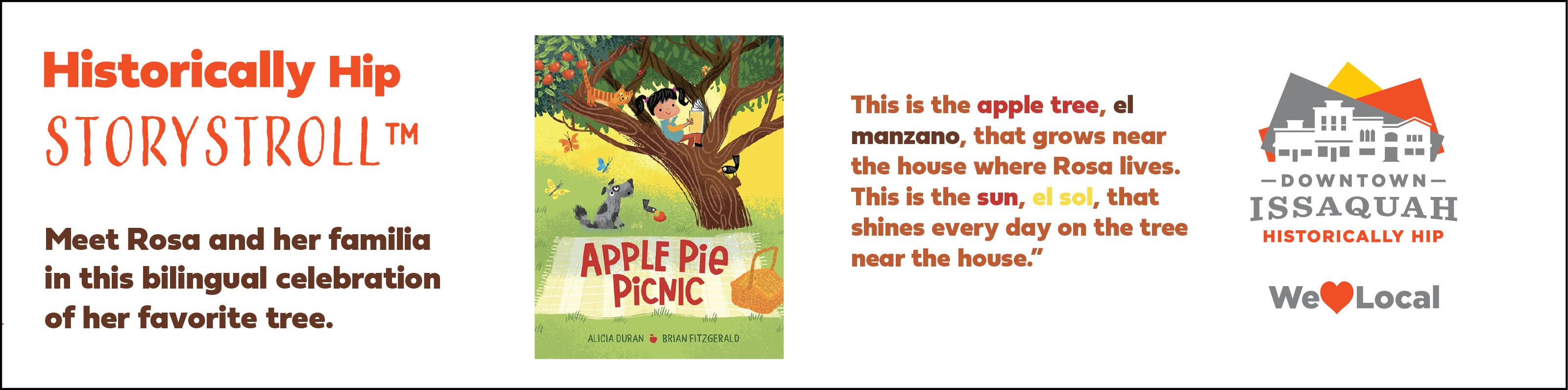 Downtown Issaquah Story Stroll™ Apple Pie Picnic