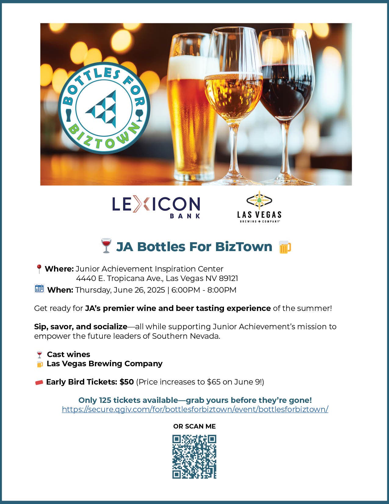 JA Bottles for BizTown Wine & Beer Tasting