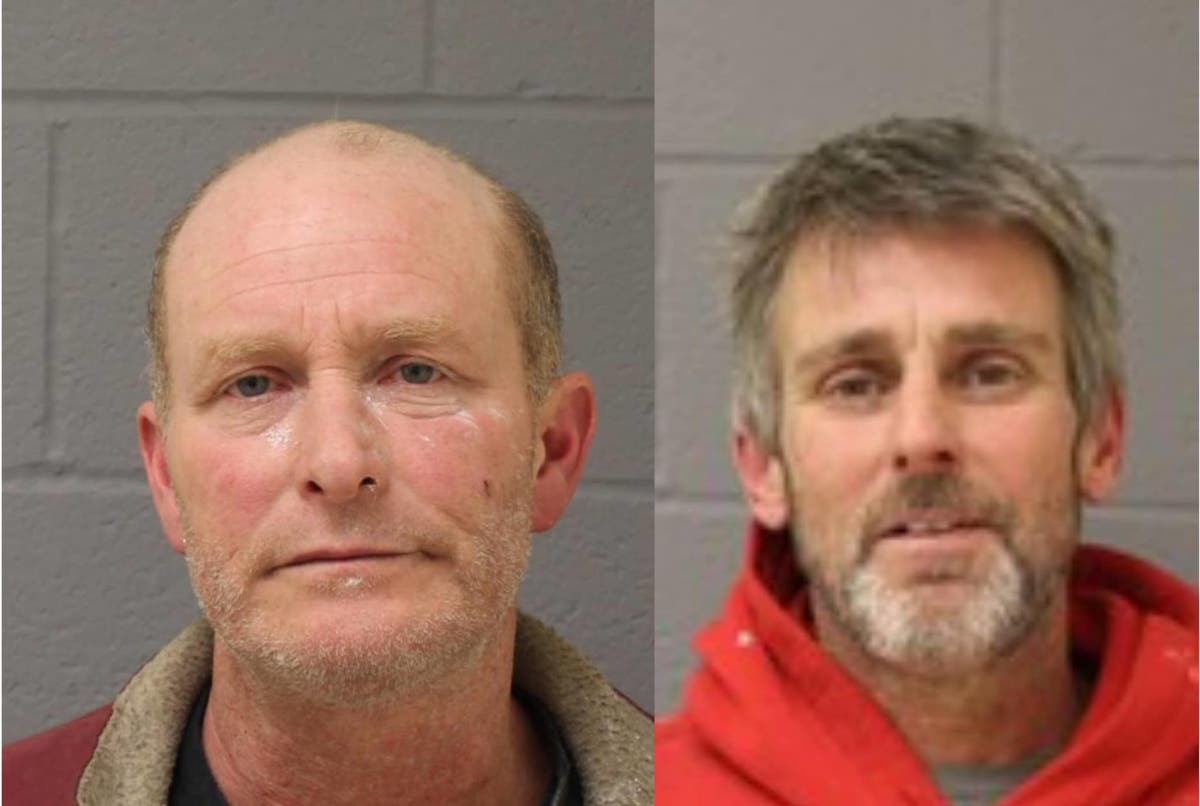 l. to r. John Rodia, John Marlin, were arrested for stealing copper