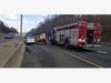 Danbury EMS transported the motorist to the Danbury Hospital emergency room