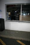 Police are investigating two suspects, still on the loose, in an attempted ATM heist.