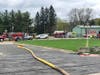 Firefighters from Water Witch Hose Company No. 2​ responded to an Easter fire at Kimberly-Clark in New Milford