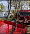 Brookfield firefighters extinguished a two-alarm blaze at a residence on Monday.