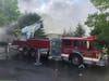 Firefighters from Brookfield Volunteer Fire helped extinguish a fire at the Francis J. Clarke Industrial Park on Sunday.